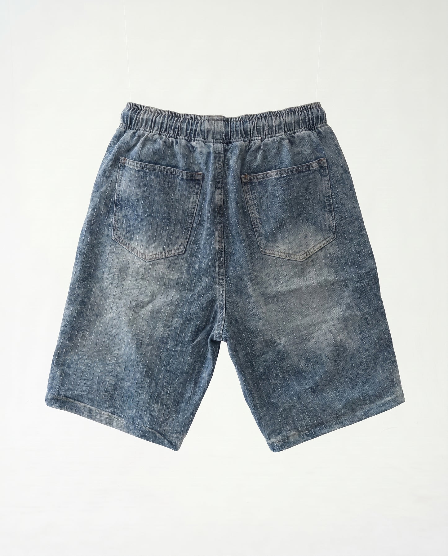 Short - Jeans Plusim Blue lines