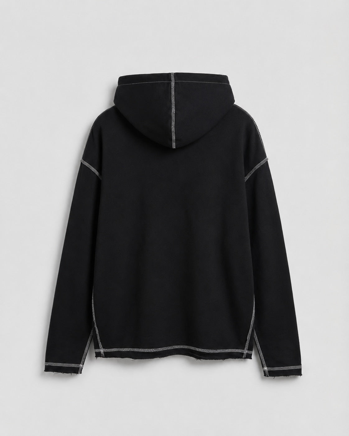 Sweatshirt - Overlock embroidery Black