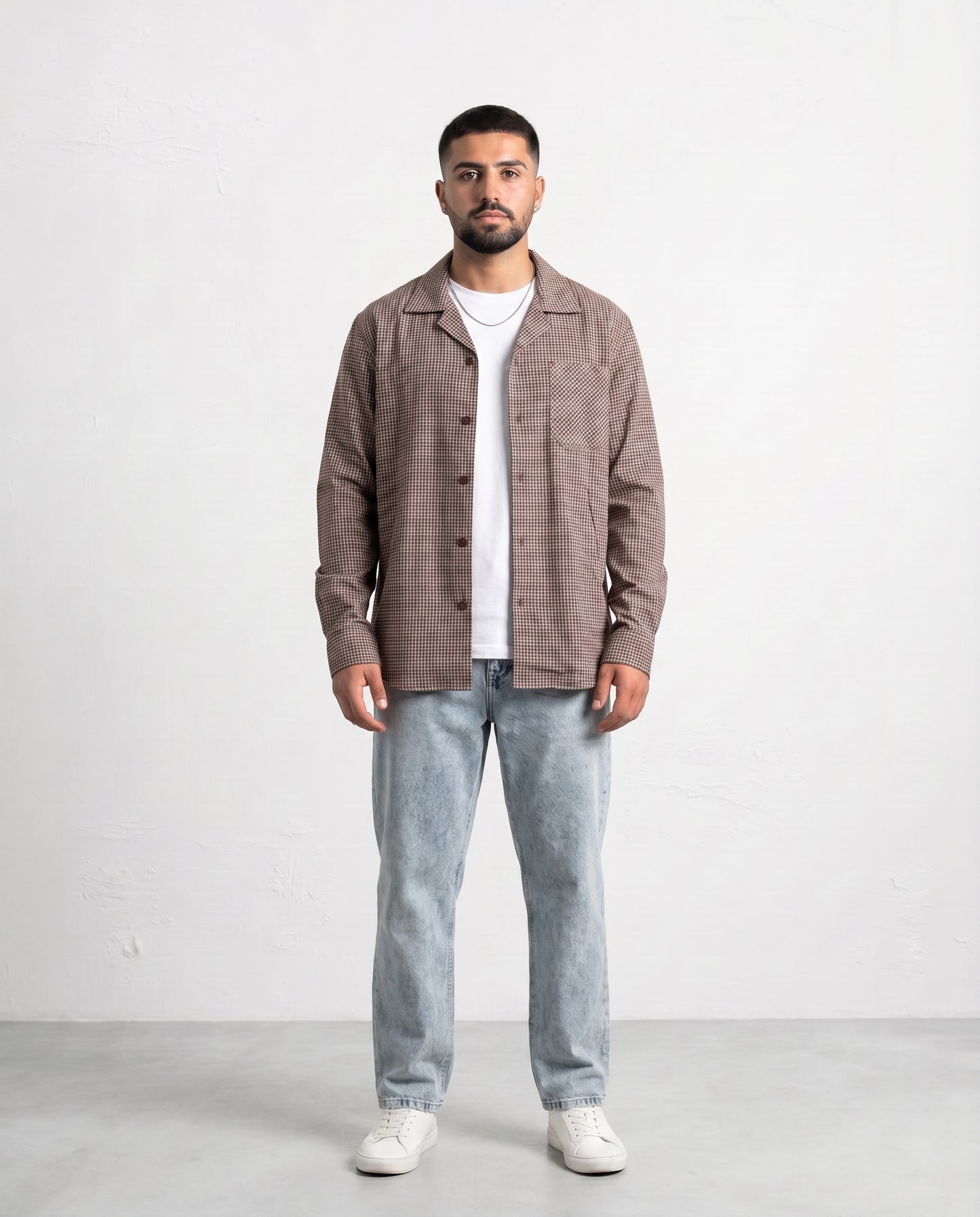 Shirt Checked Brown
