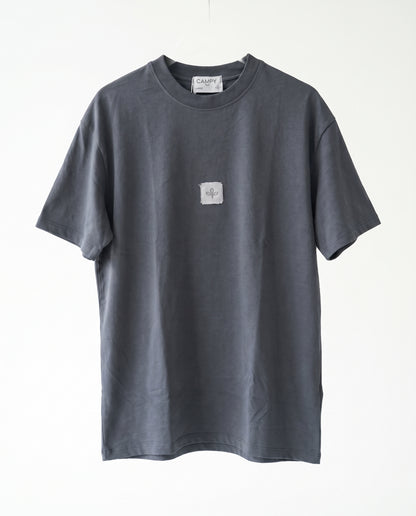 T-shirt- Oversize Patch Logo Dark Gray