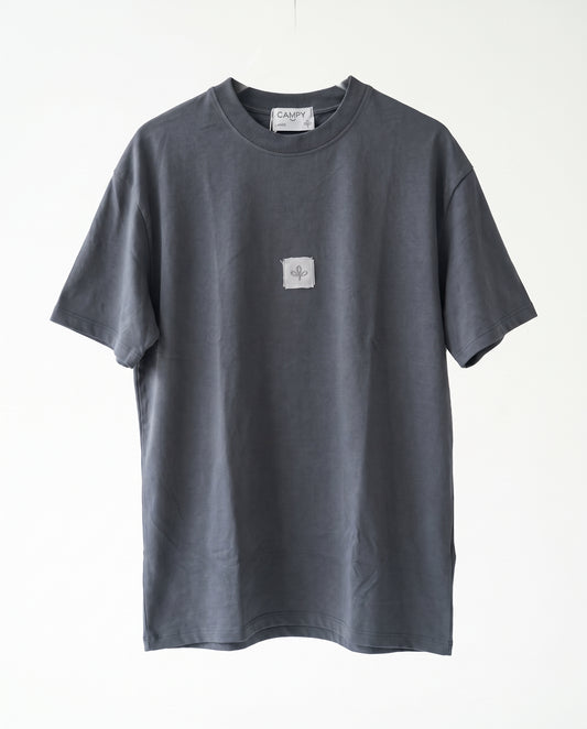 T-shirt- Oversize Patch Logo Dark Gray