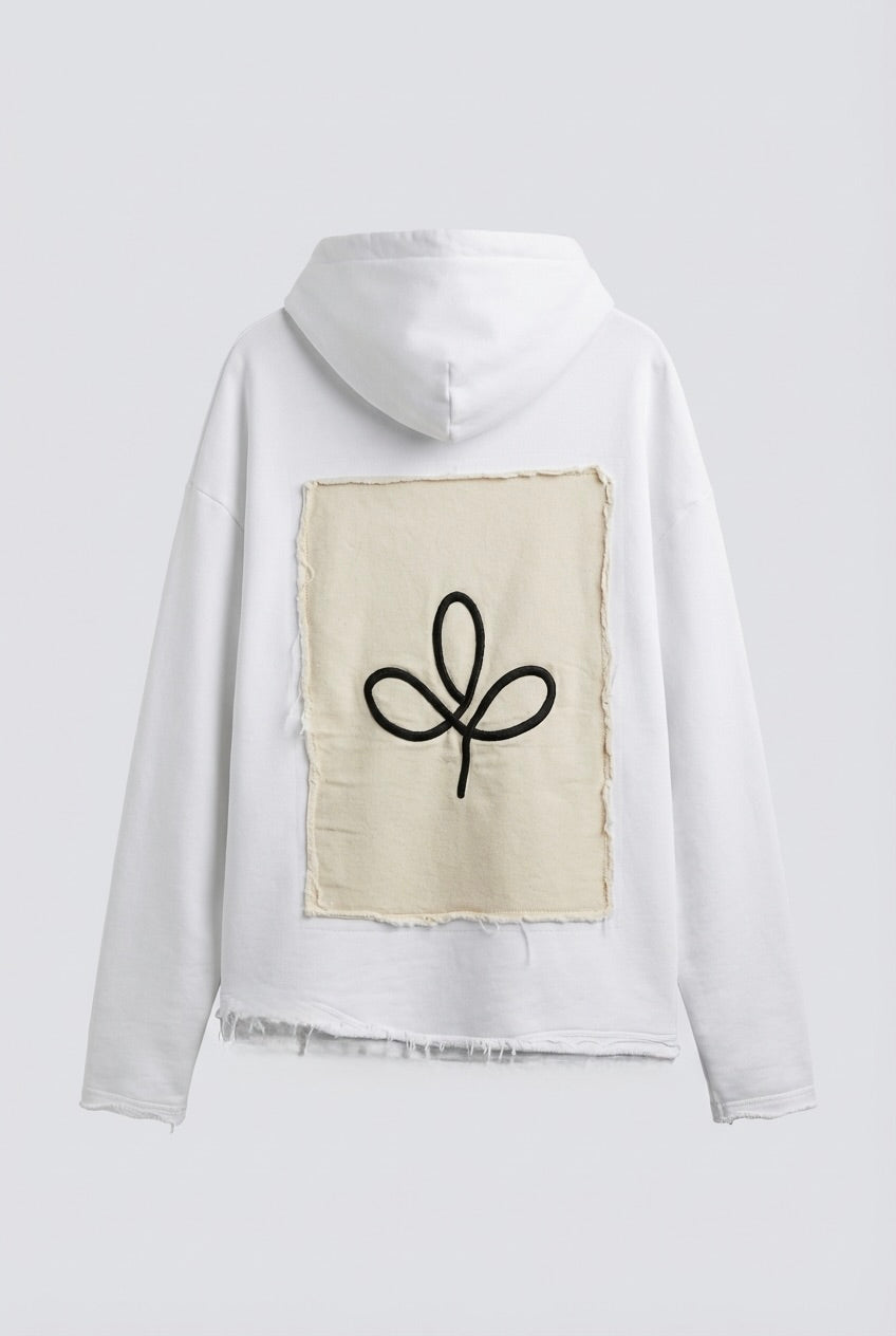 Hoodie Card Campy White