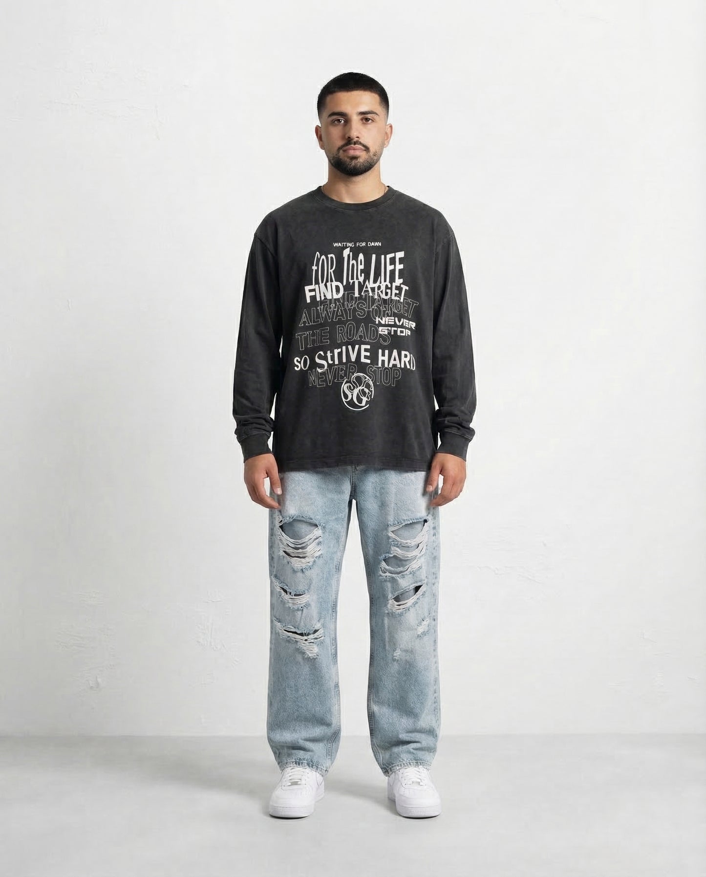 SHIRT - S CAMPY black wash