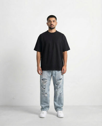 T-shirt collar BLACK