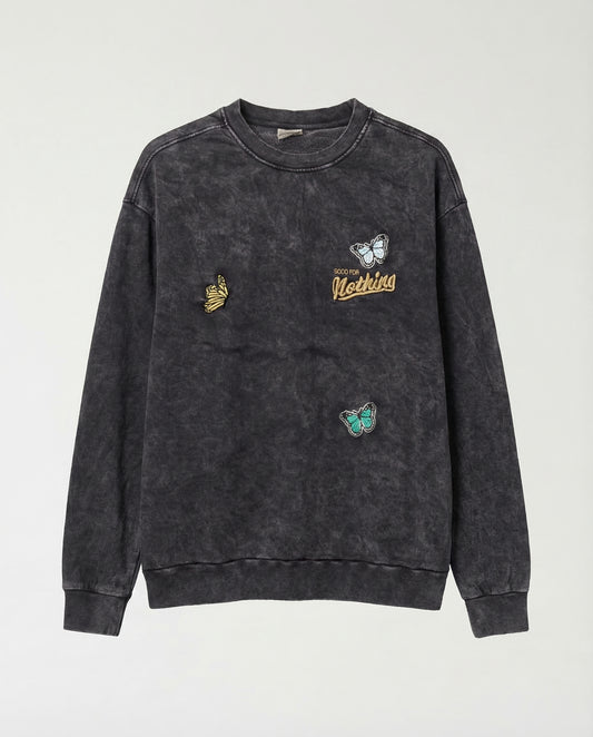 Sweatshirt - Hudis butterflies