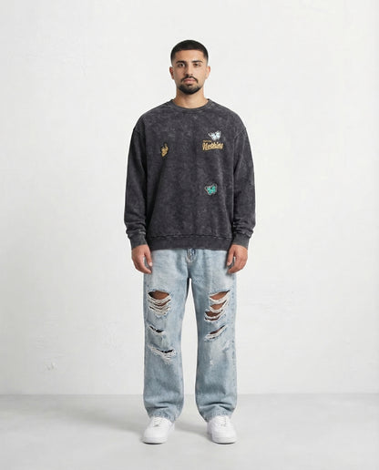 Sweatshirt - Hudis butterflies