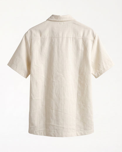 Shirt- Zipper Beige