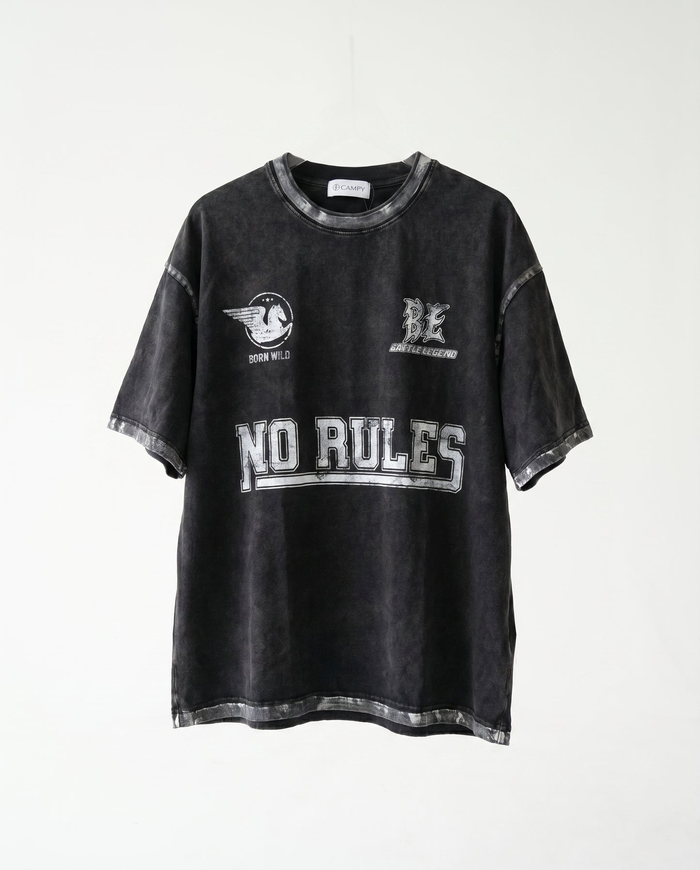 T-shirt- Oversize Rules Black