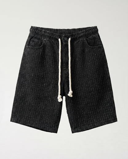 Short - Jeans Plusim Black lines