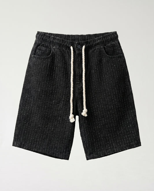 Short - Jeans Plusim Black lines