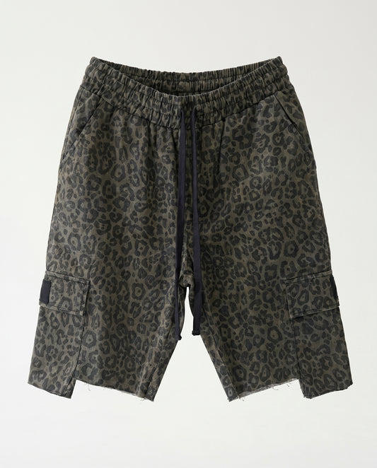 Short - Leopard Green