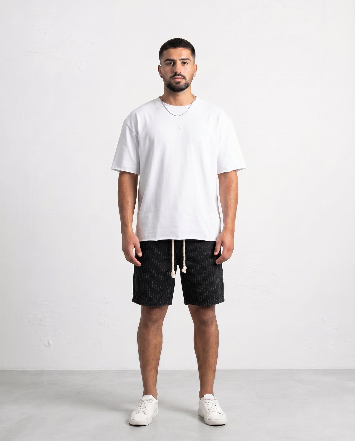 Short - Jeans Plusim Black lines