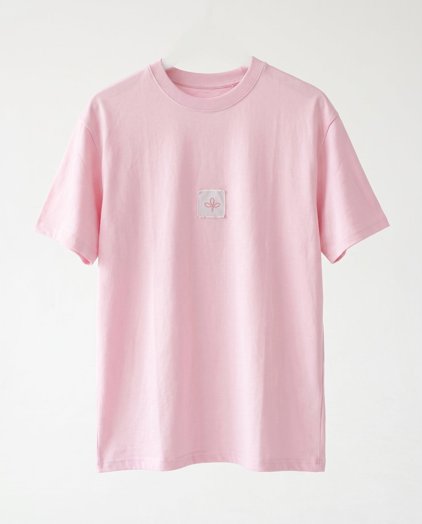 T-shirt- Oversize Patch Logo Pink