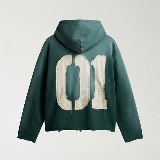 Sweatshirt OVERSIZE LOGO REMEMBER ME 01 GREEAN WASH