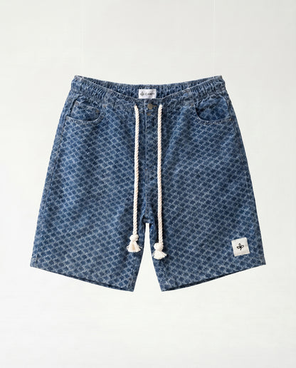 Short - Jeans Plusim Blue diamonds