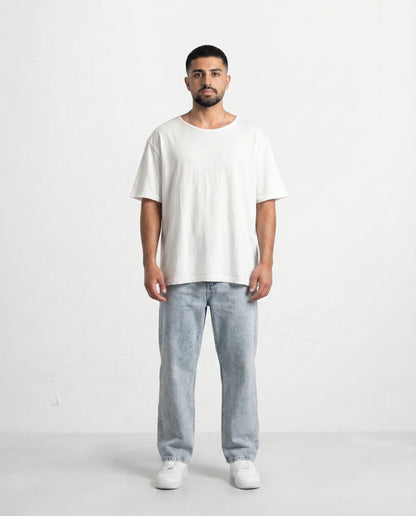 T-shirt - OR Linen Opnk white
