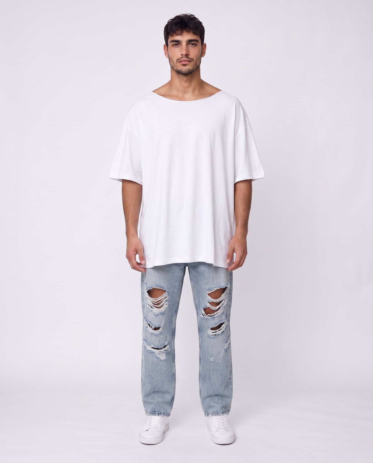 T-shirt Liam's linen Open White