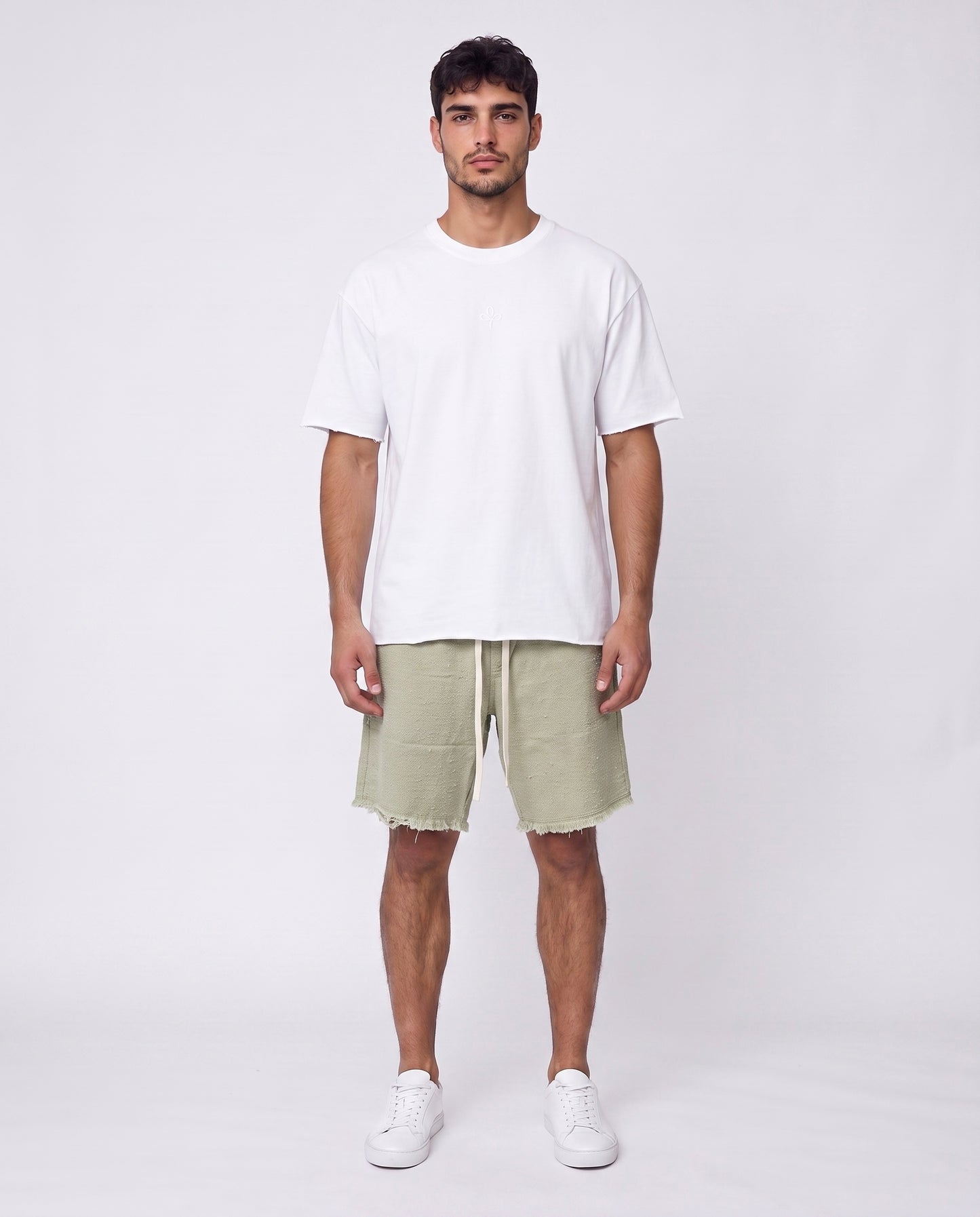 Short - Jeans Fog Green