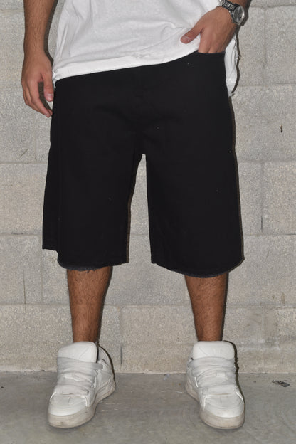 Short - Ripped Jeans BLACK