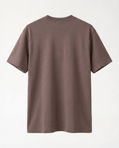 T-shirt- Oversize Patch Logo Brown