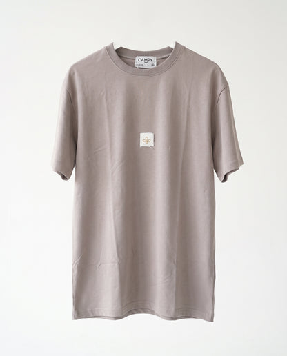 T-shirt- Oversize Patch Logo Mocha