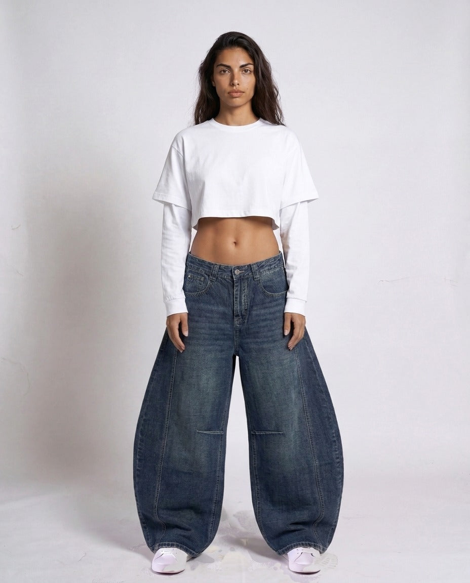 Pants- jeans eden navy blue