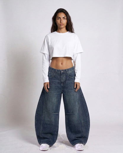 Pants- jeans eden navy blue