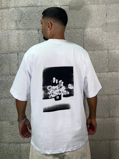 T-shirt Flowers White