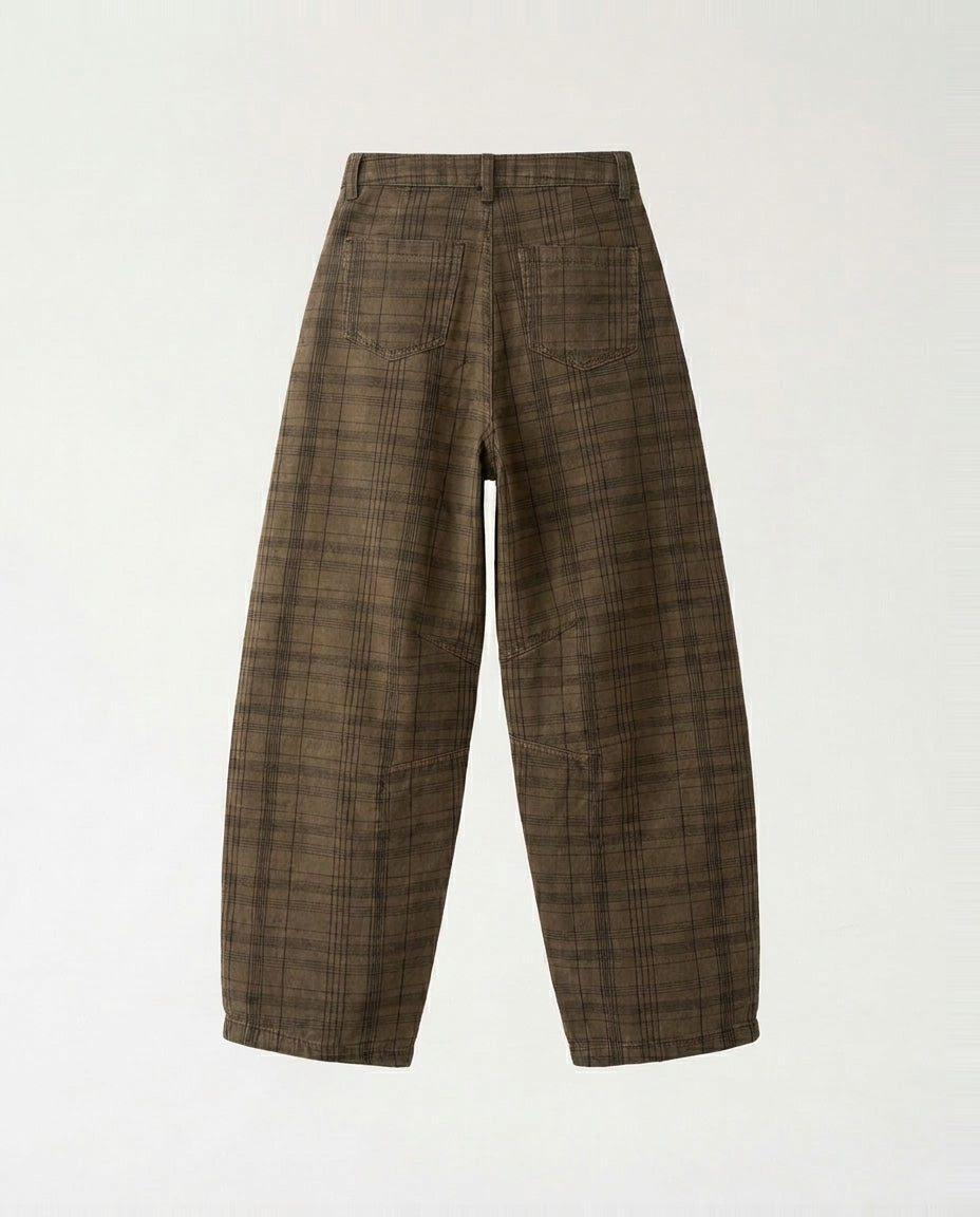 Pants- Circus Squares Brown