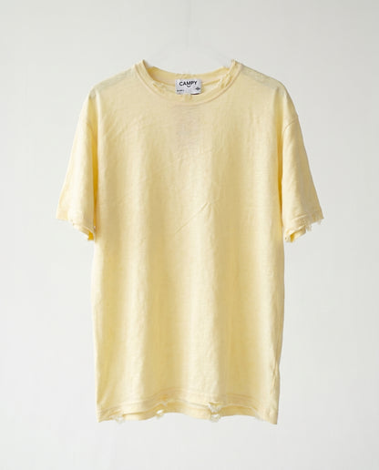 T-shirt Liam's linen rips Yellow