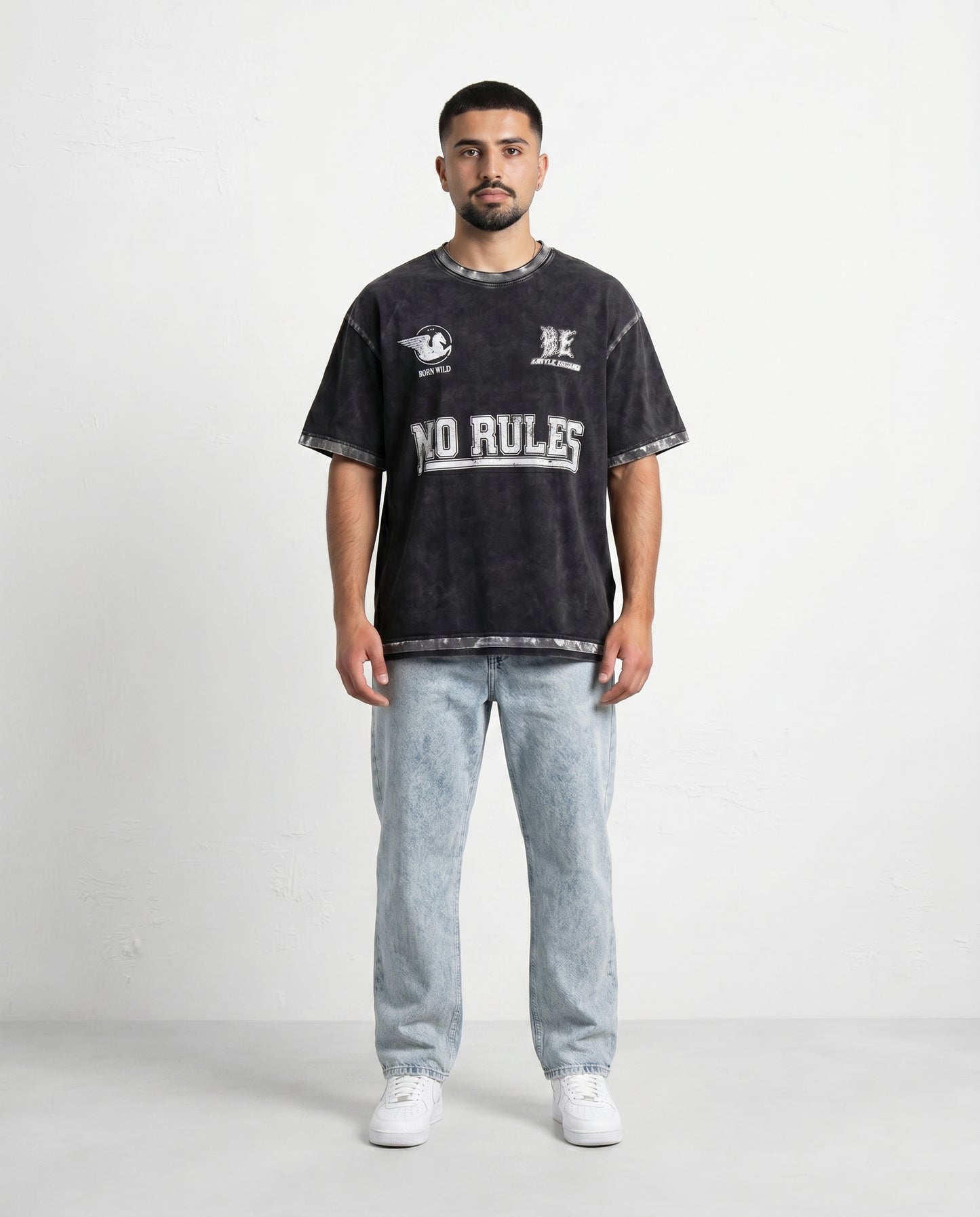 T-shirt- Oversize Rules Black