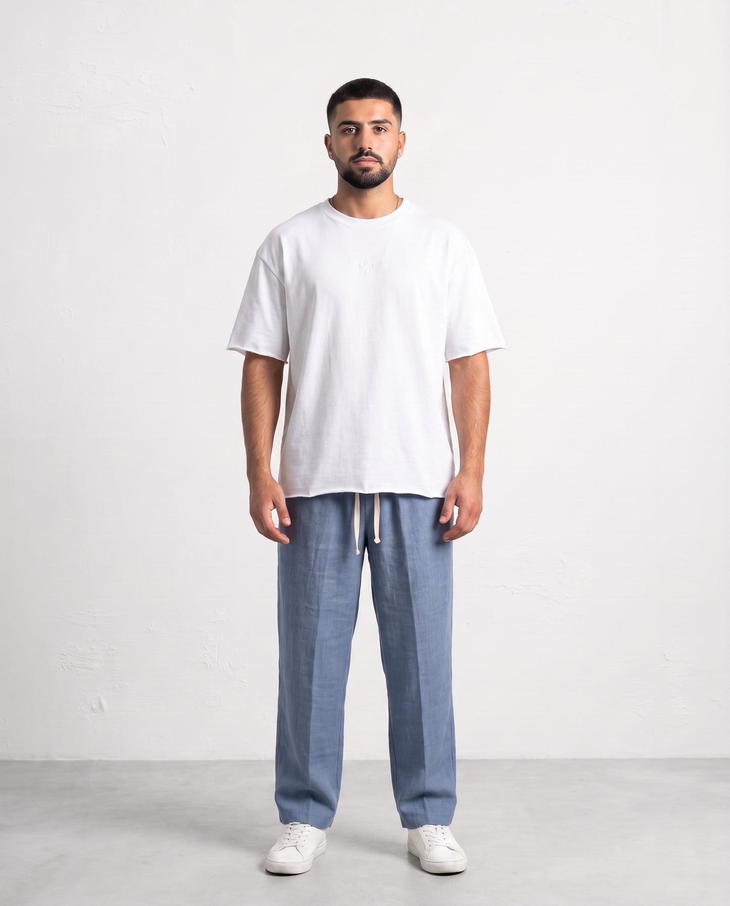 Pants Linen - Eliya Light Blue