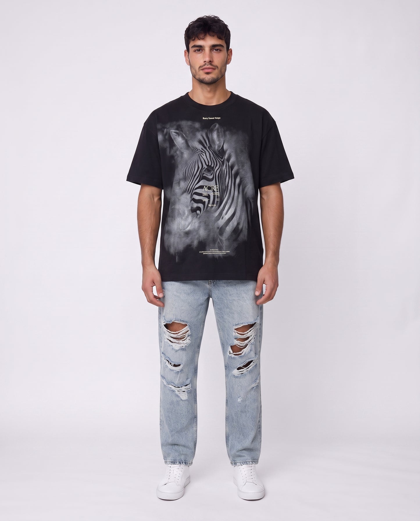 T-shirt- Zebra Black