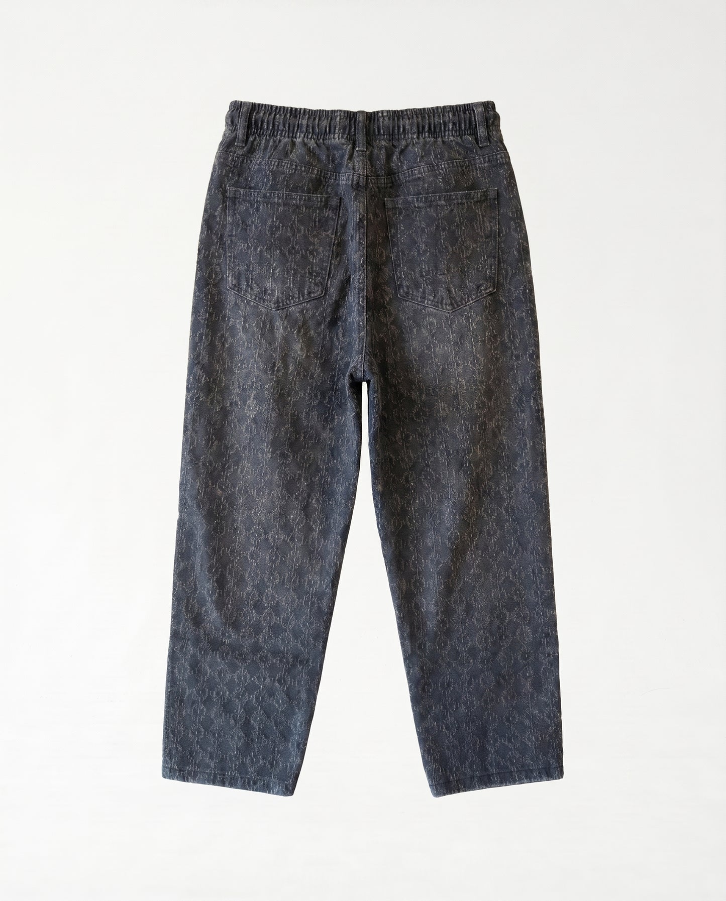 Jeans PlUSIM FLOWERS Black