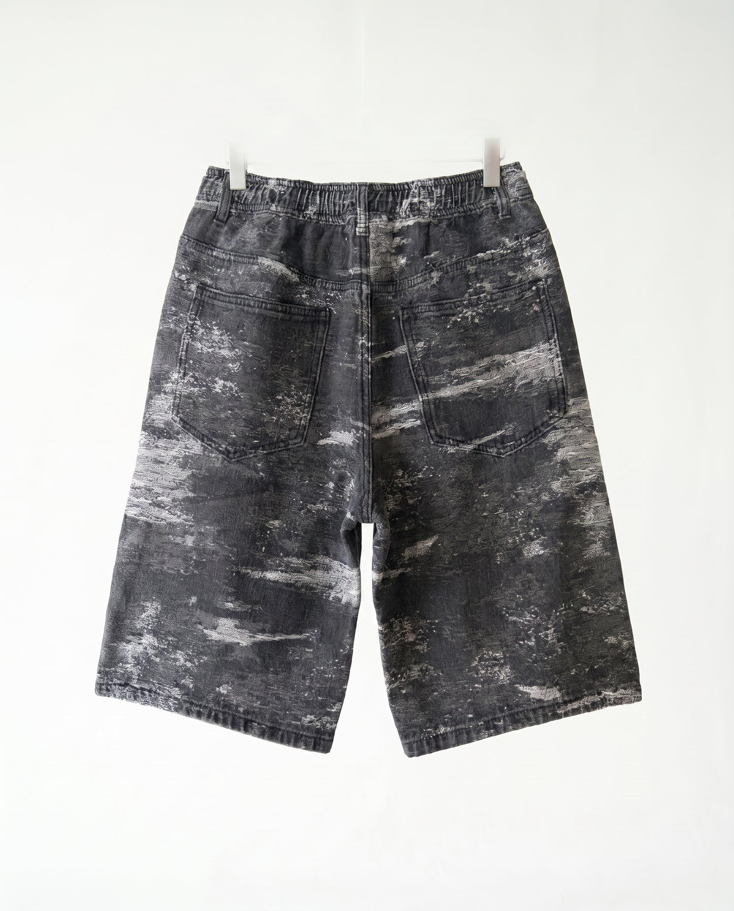 Short - jeans Arm Black Gray