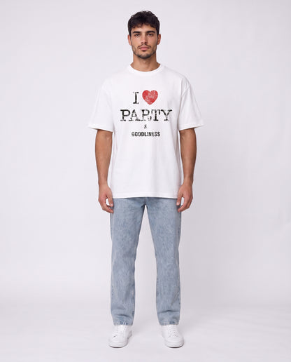 T-shirt -  Party White