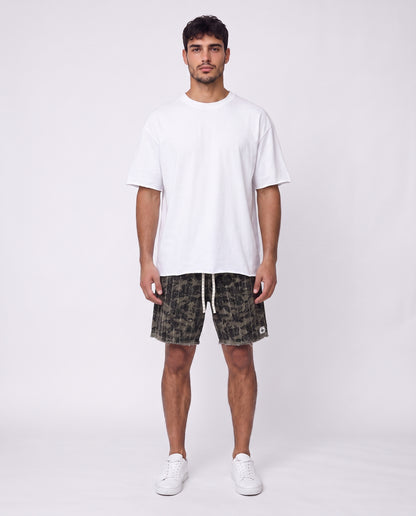 Short - Jeans Solider Green