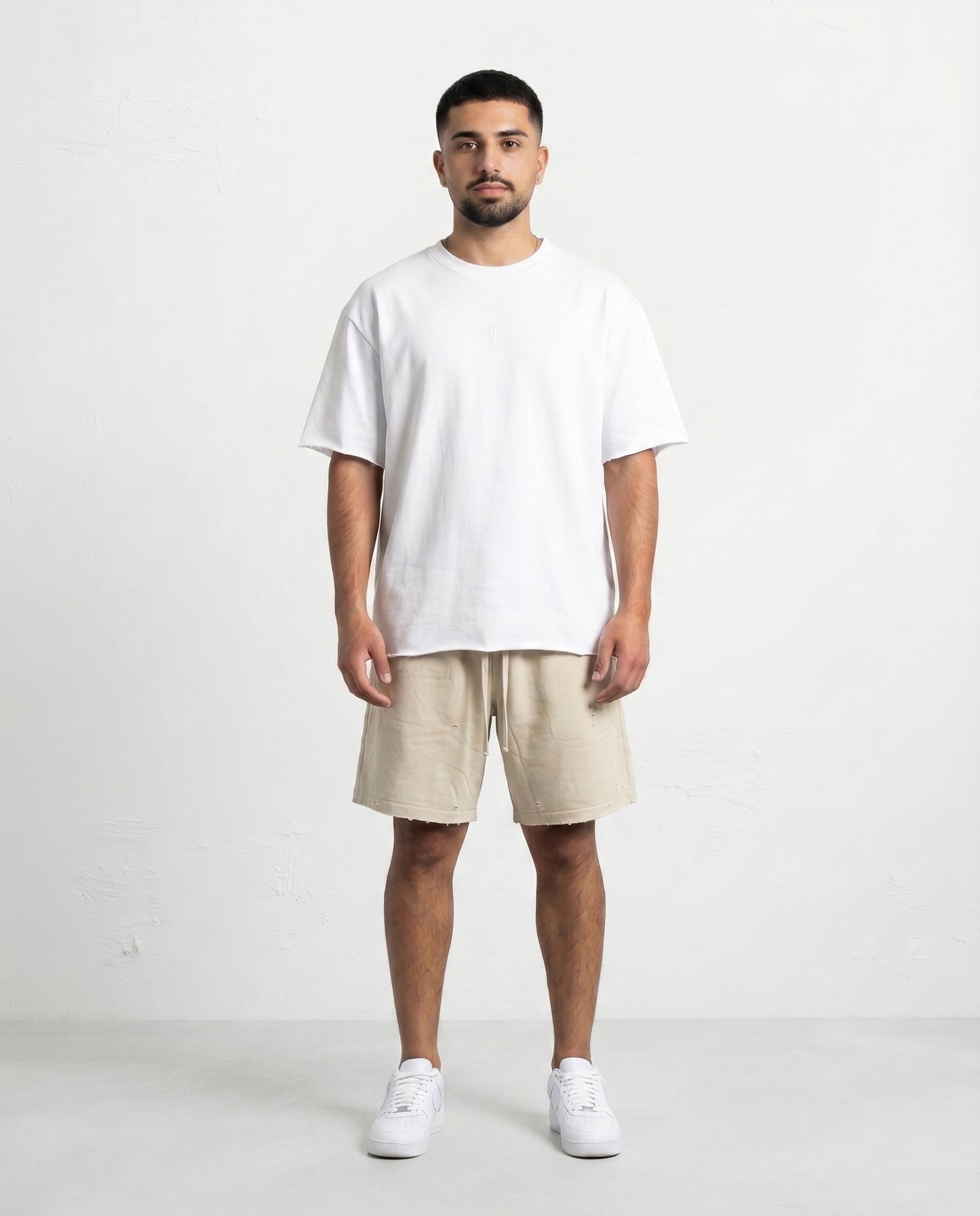 Short - Fusion Ripped Beige