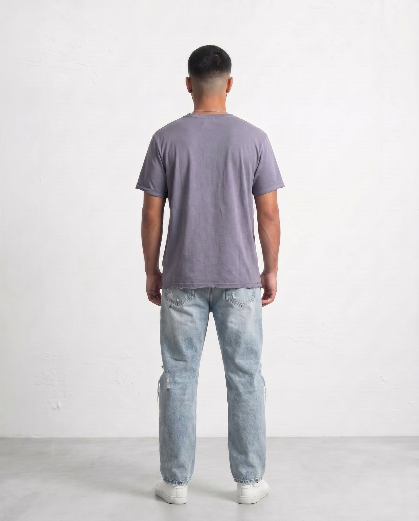 T-shirt Thin collar Gray