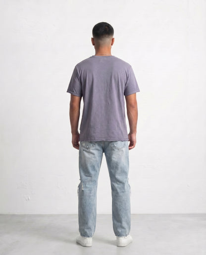 T-shirt Thin collar Gray