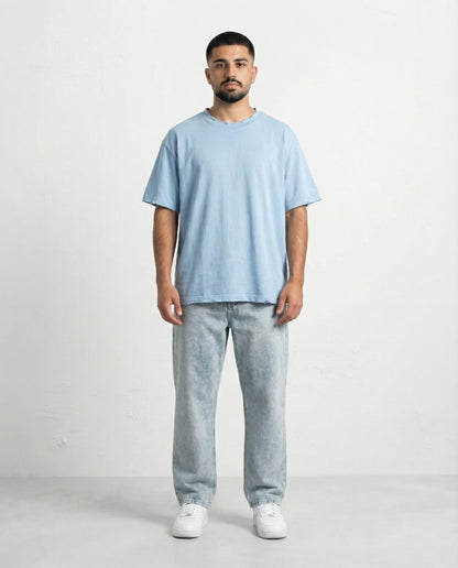T-shirt Liam's linen rips Light blue