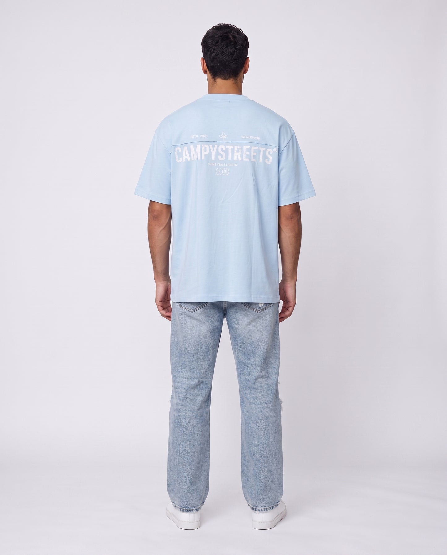 T-shirt- Oversize Stero Light Blue