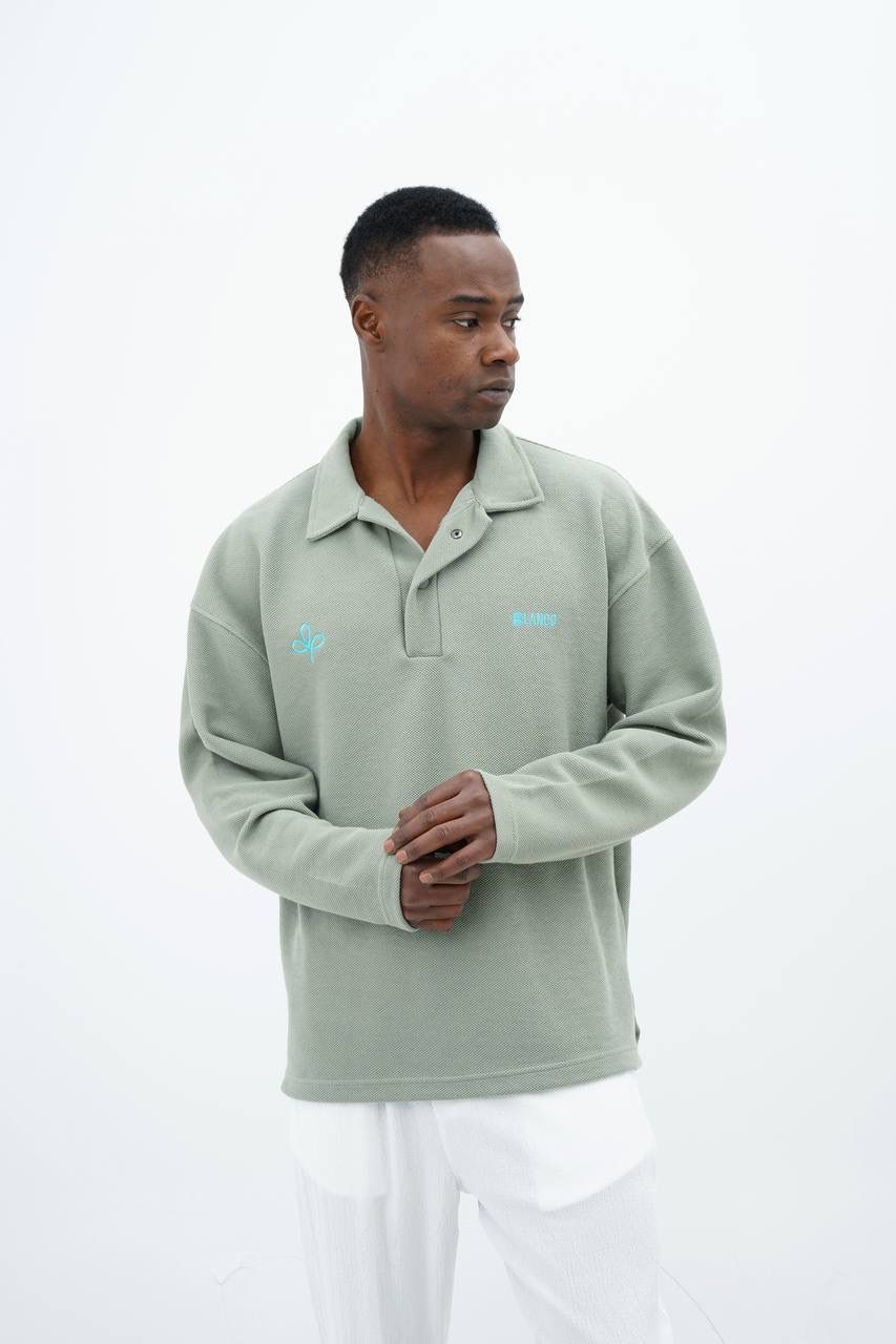 Sweatshirt - Minimalistic Polo Blanco