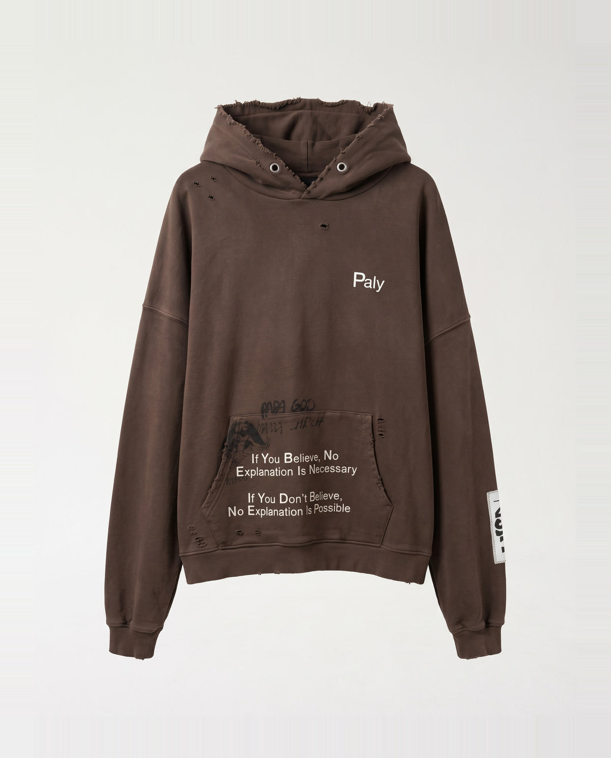 SWEATSHIRT OVERSIZE- AFTRT BROWN