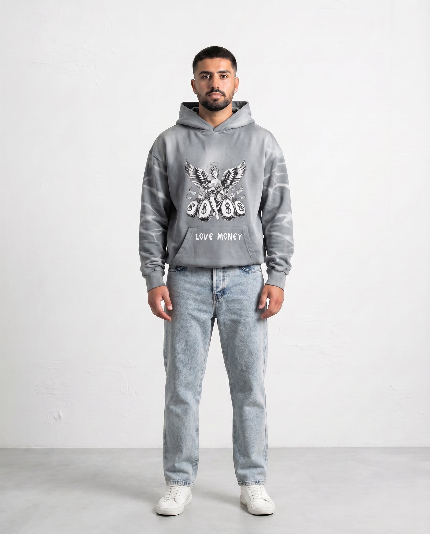 Sweatshirt OVERSIZE Wash LOVE MONEY