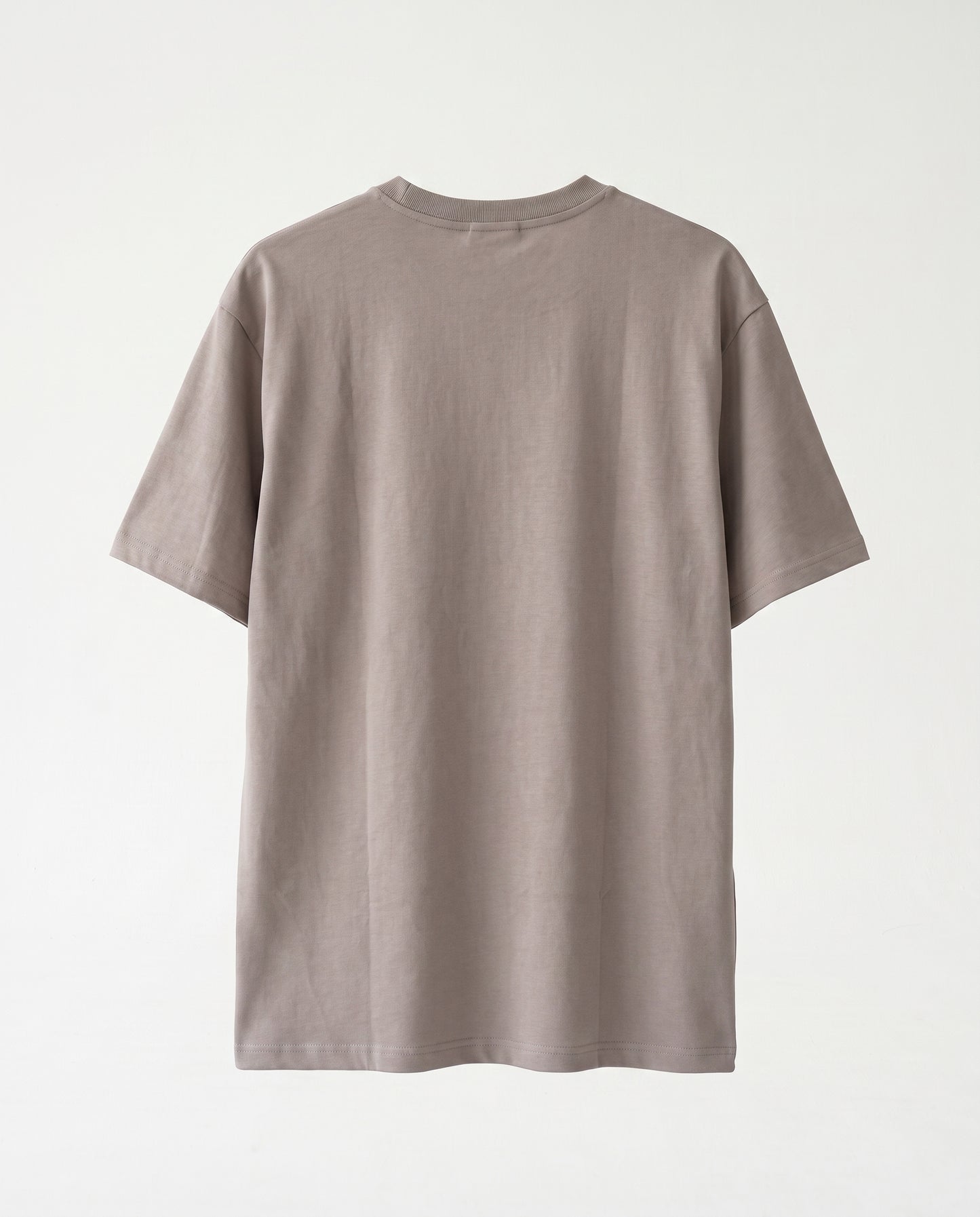 T-shirt- Oversize Patch Logo Mocha