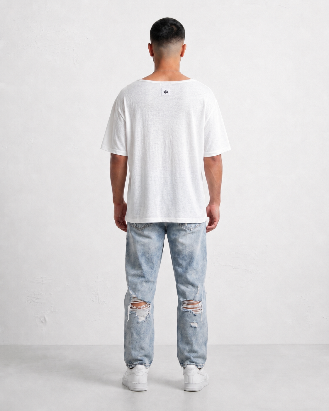 T-shirt - OR Linen Opnk white