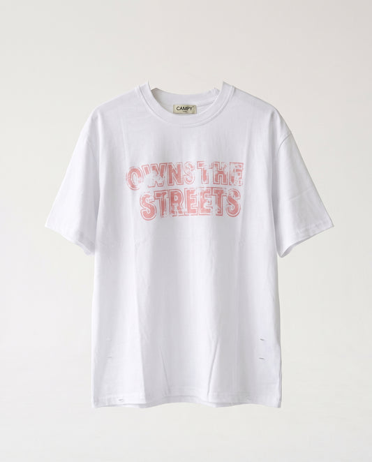 T-shirt- STREETS WHITE