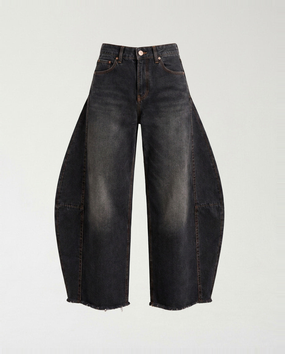 Pants- Balloon jeans black