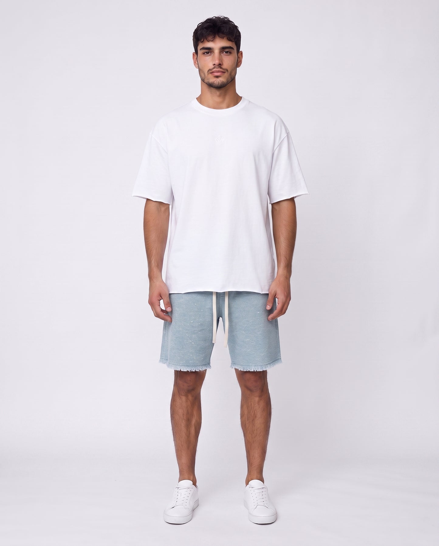 Short - Jeans Fog Light  Blue